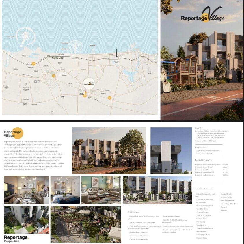 REPORTAGE VILLAGE DUBAI TOWN HOUSES